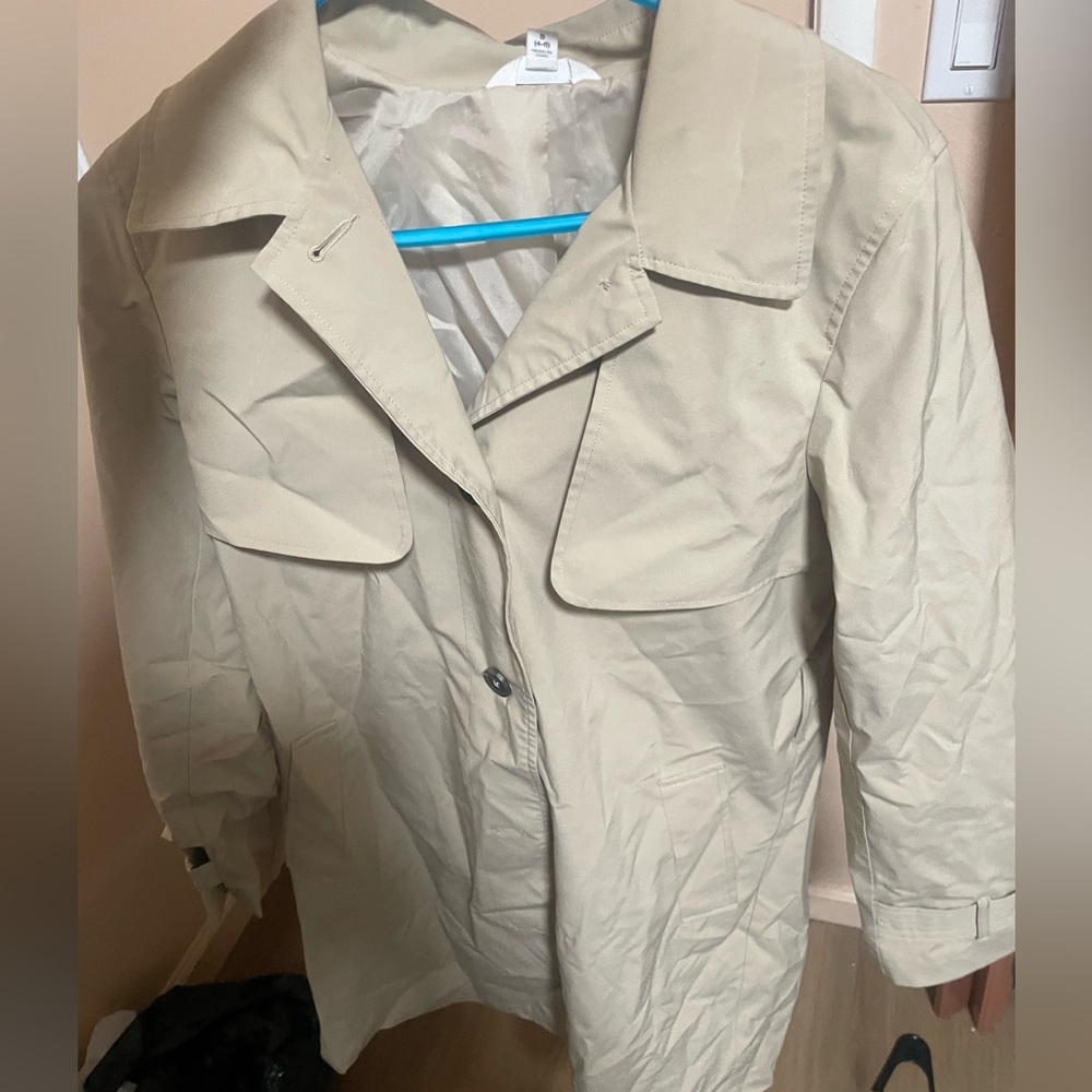TAN rain jacket
